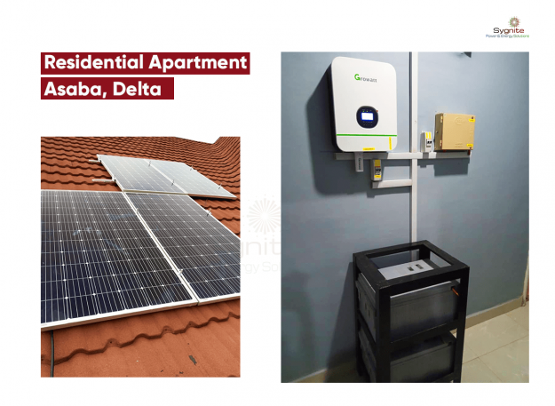 Solar Inverter System installation at Asaba; Residential Apartment