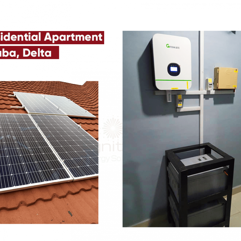 Solar Inverter System installation at Asaba; Residential Apartment
