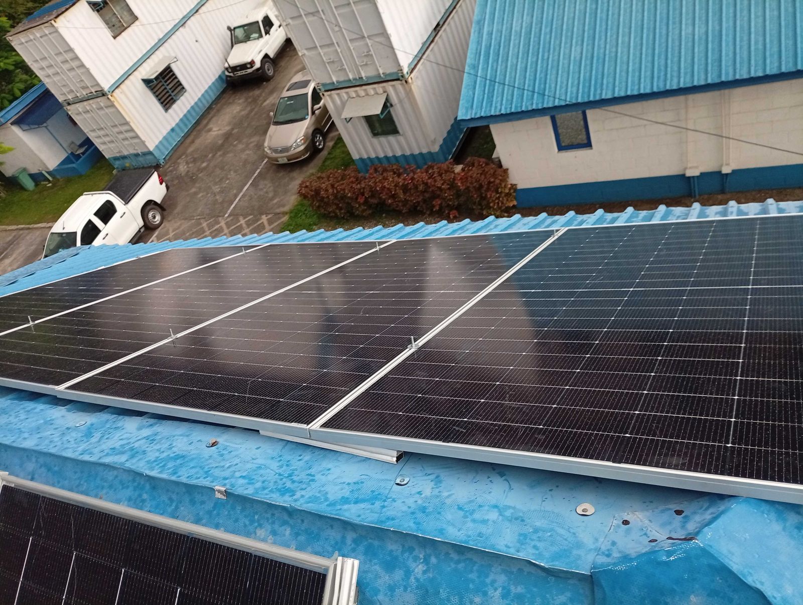 Business solar installation