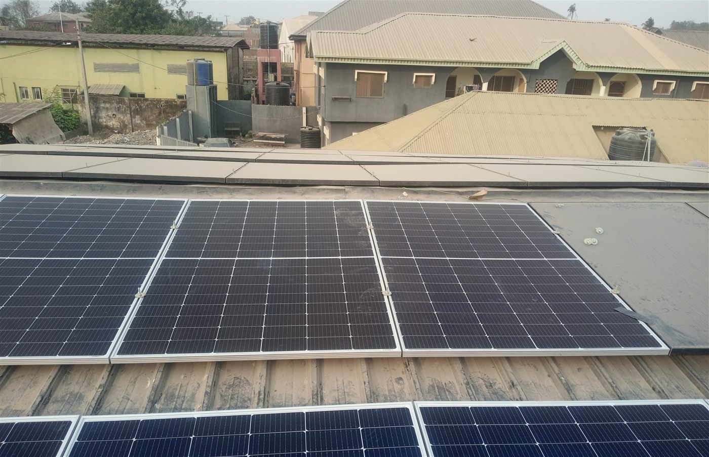 Industrial solar installation